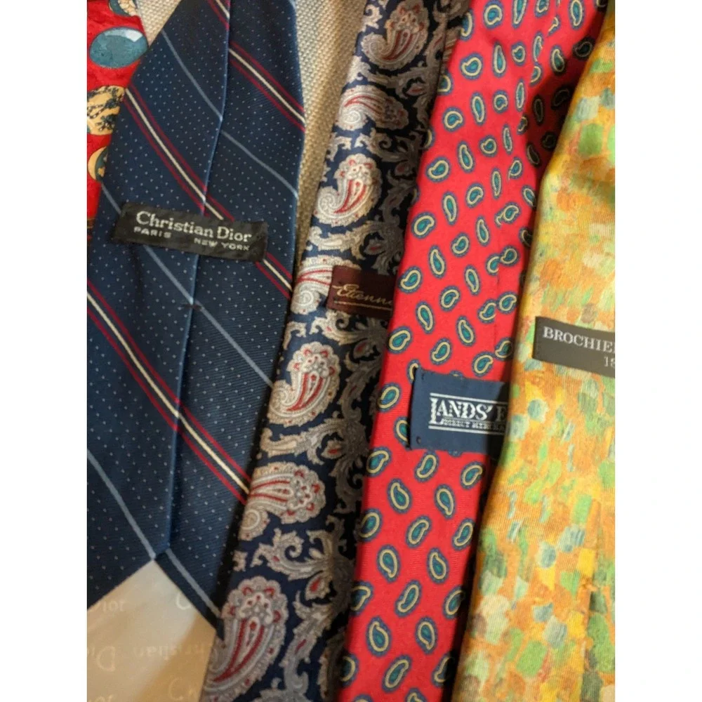 10 Pcs Neckties Lot Mix Wear‎ w/ Dior, Tommy Etc